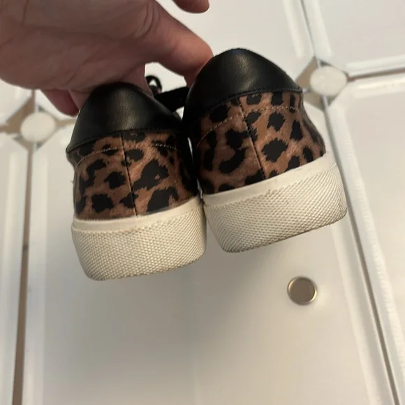Zara leopard print satin sneakers - Picture 4 of 7